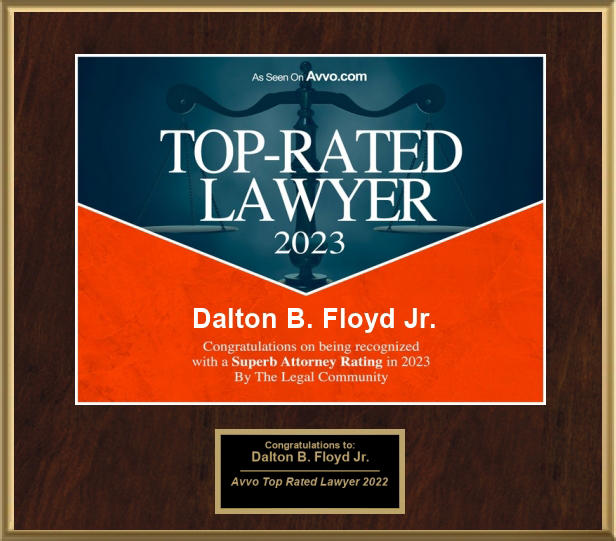 AVVO Top-Rated Lawyer - Dalton B Floyd Jr. - 2023
