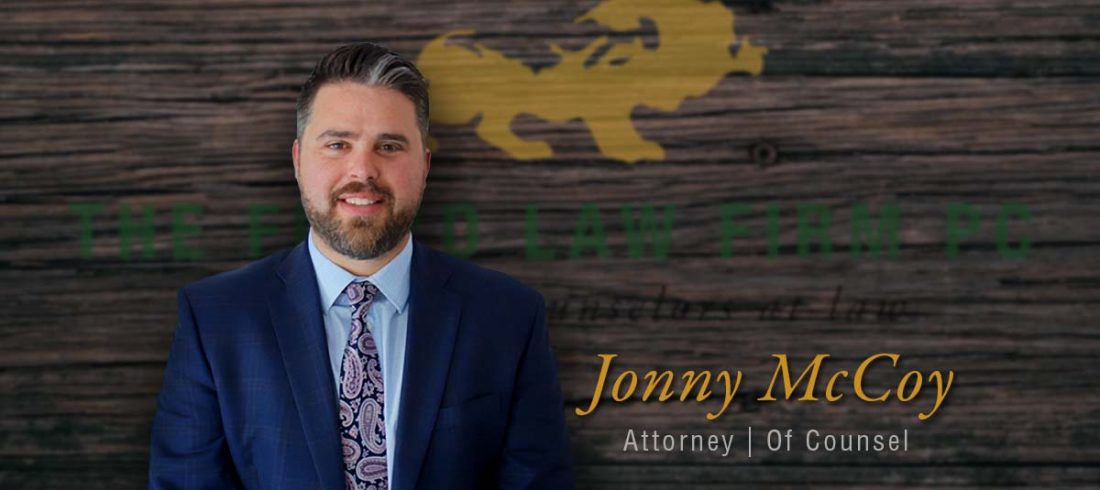 The Floyd Law Firm Announces New Attorney Of Counsel Jonny McCoy