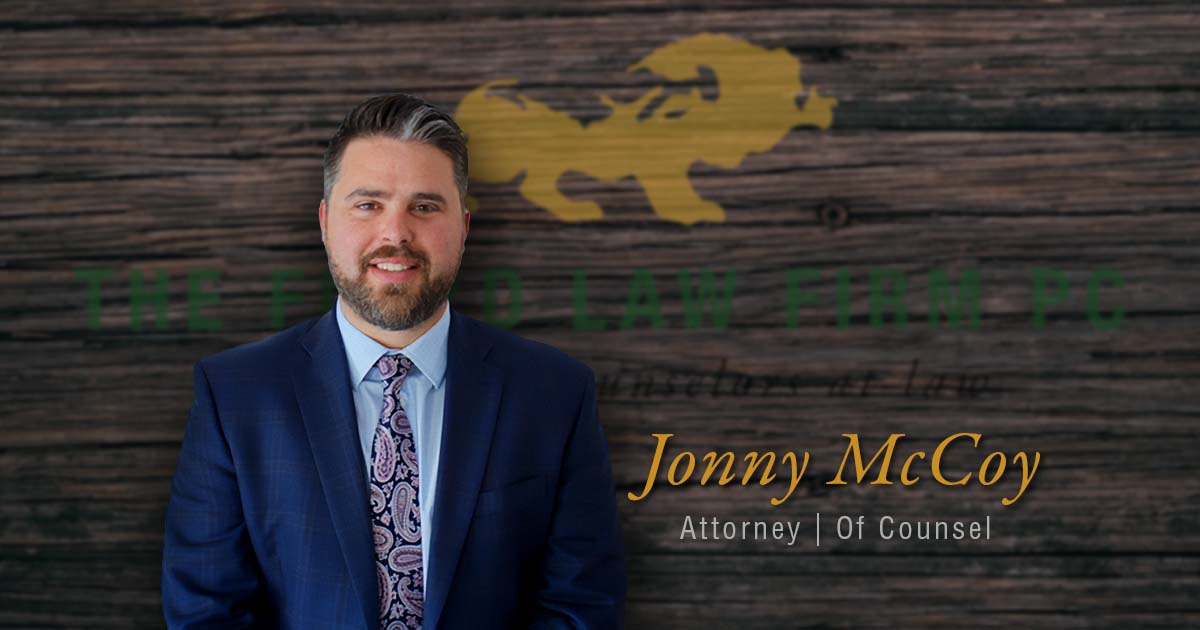 The Floyd Law Firm Announces New Attorney Of Counsel Jonny McCoy